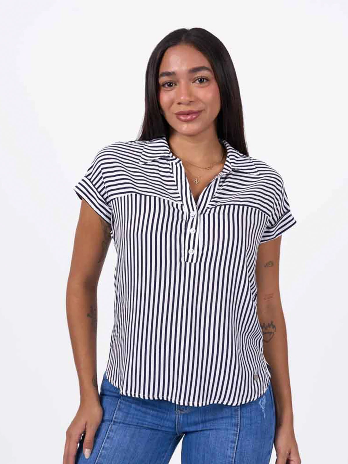 BLUSA MANGA CORTA MUJER BRONCO - 1