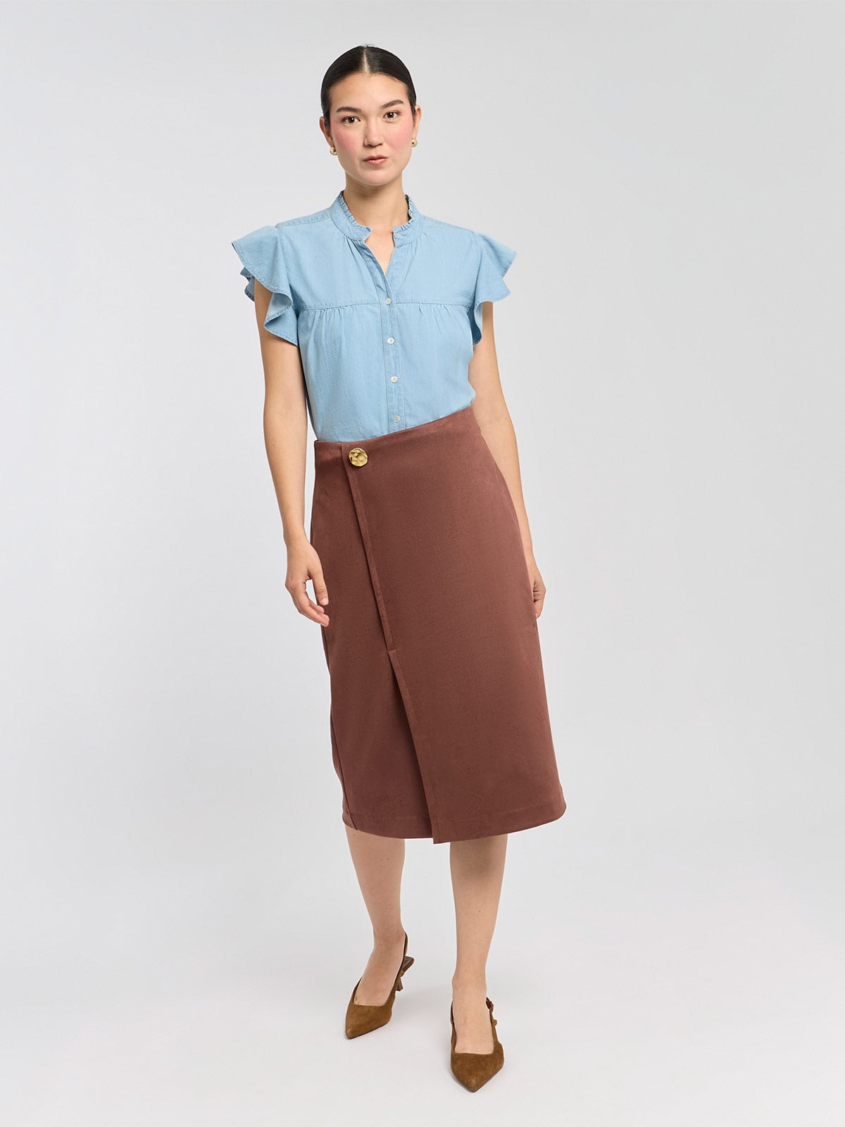 BLUSA ALGODÓN MUJER MENTHA Y CHOCOLATE - 1