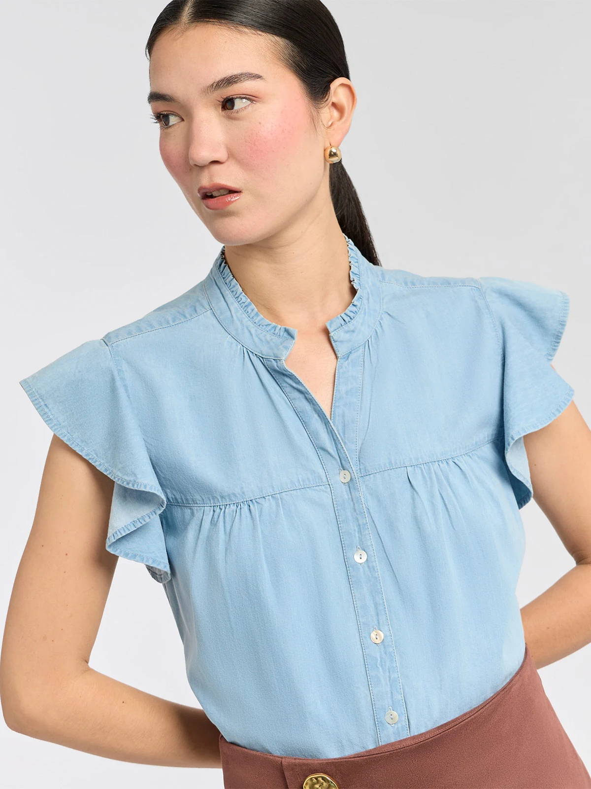 BLUSA ALGODÓN MUJER MENTHA Y CHOCOLATE - 4
