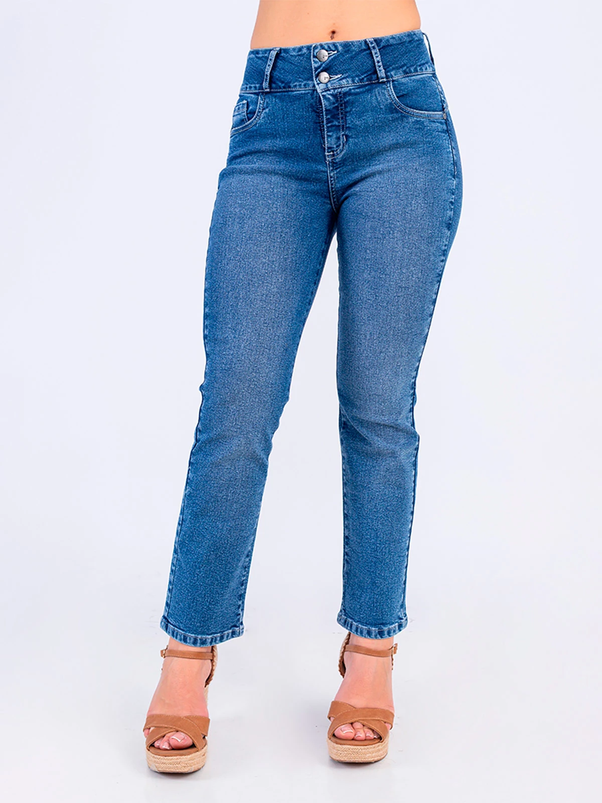 JEANS ALGODÓN RECTO MUJER SODA BLUES - 2