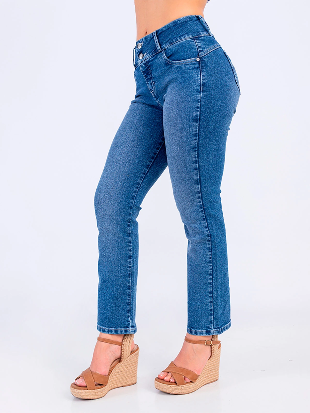 JEANS ALGODÓN RECTO MUJER SODA BLUES - 3