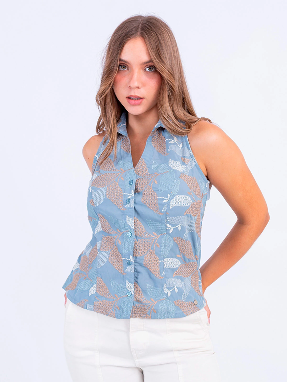 BLUSA ALGODÓN MUJER SODA BLUES - 1