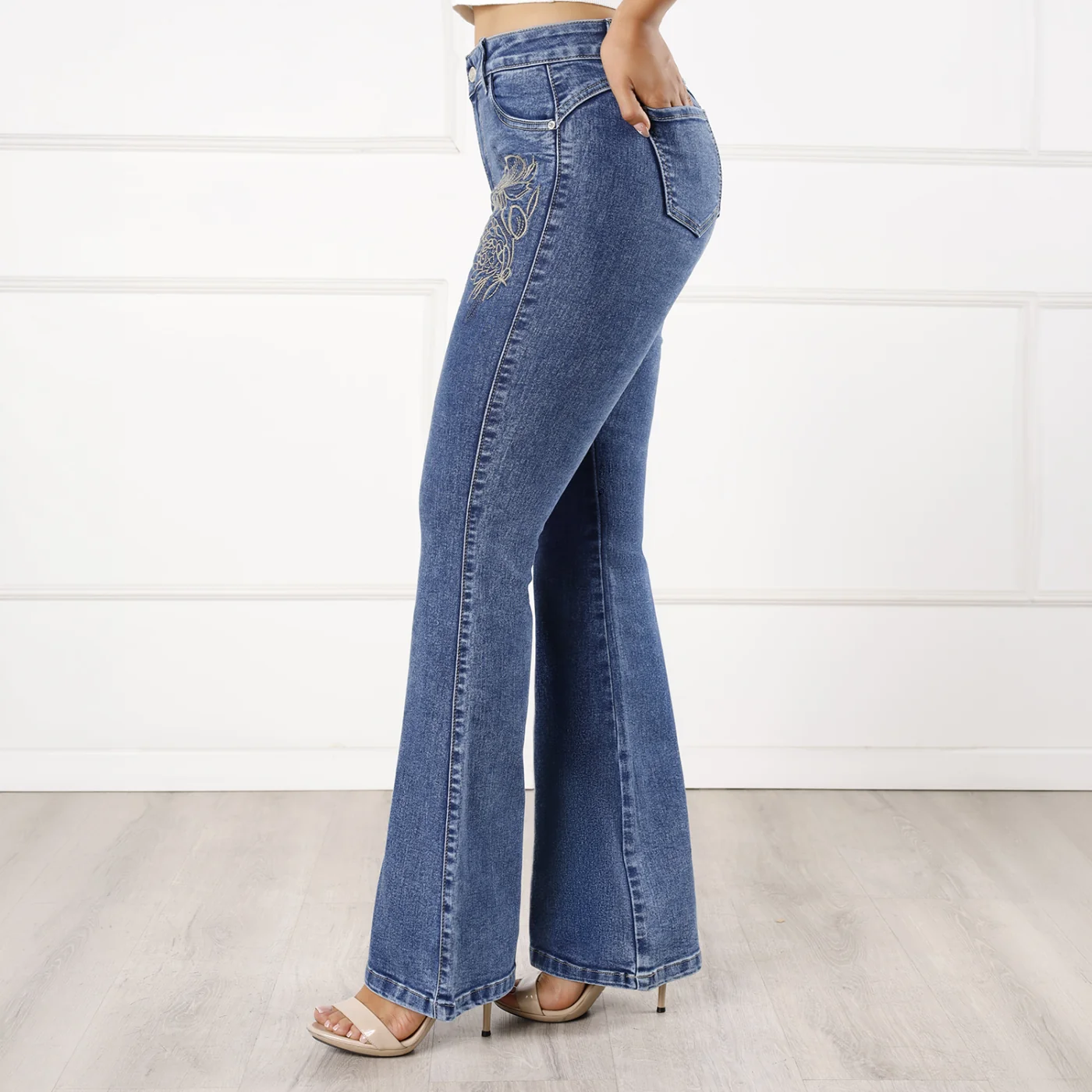JEANS ALGODÓN FLARE MUJER KANSAS SOPHIA - 2