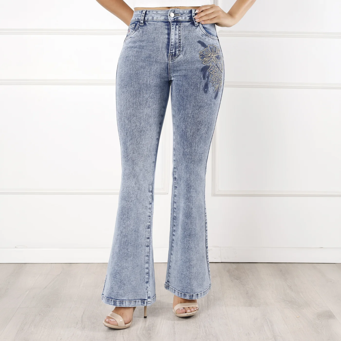 JEANS ALGODÓN FLARE MUJER KANSAS SOPHIA - 1