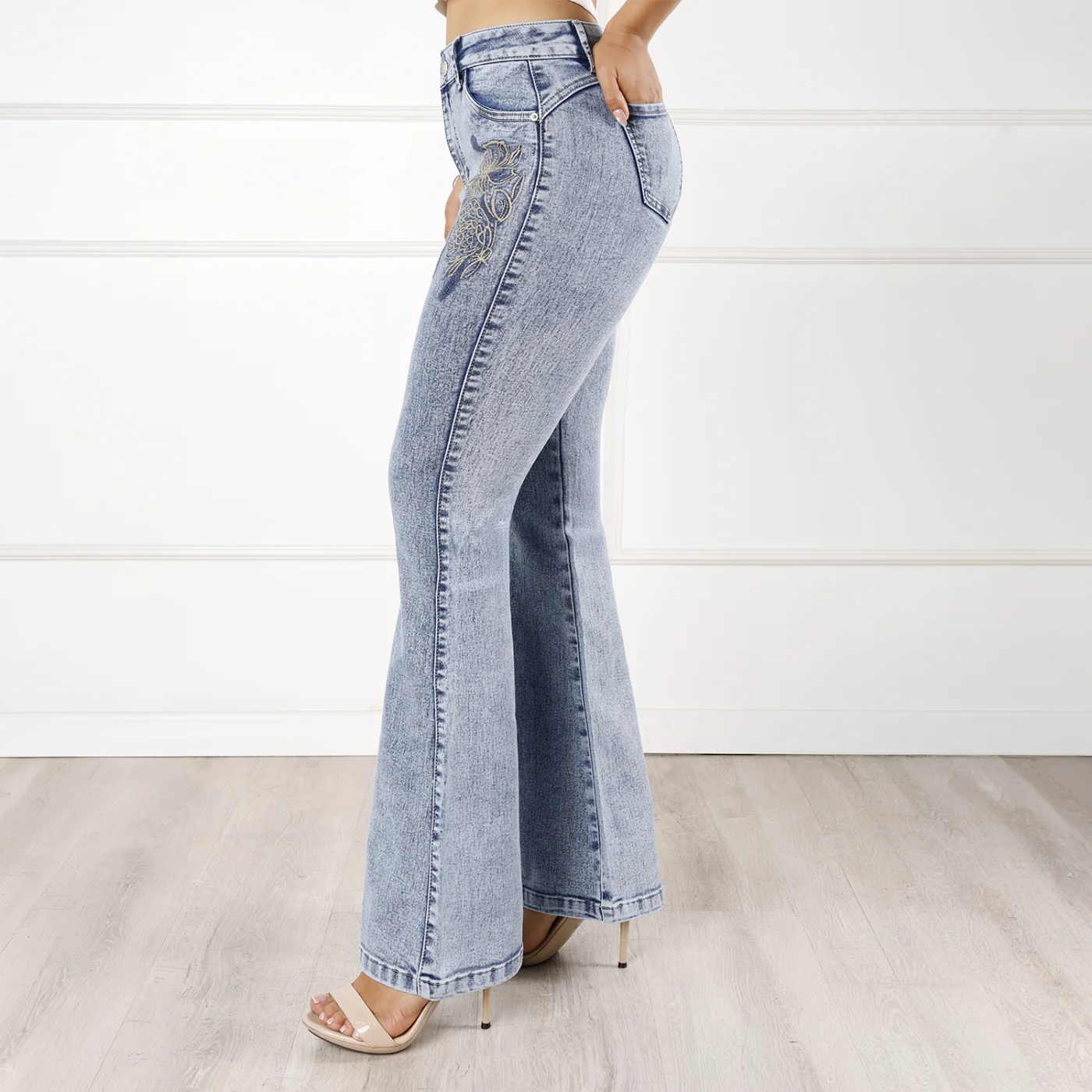 JEANS ALGODÓN FLARE MUJER KANSAS SOPHIA - 2