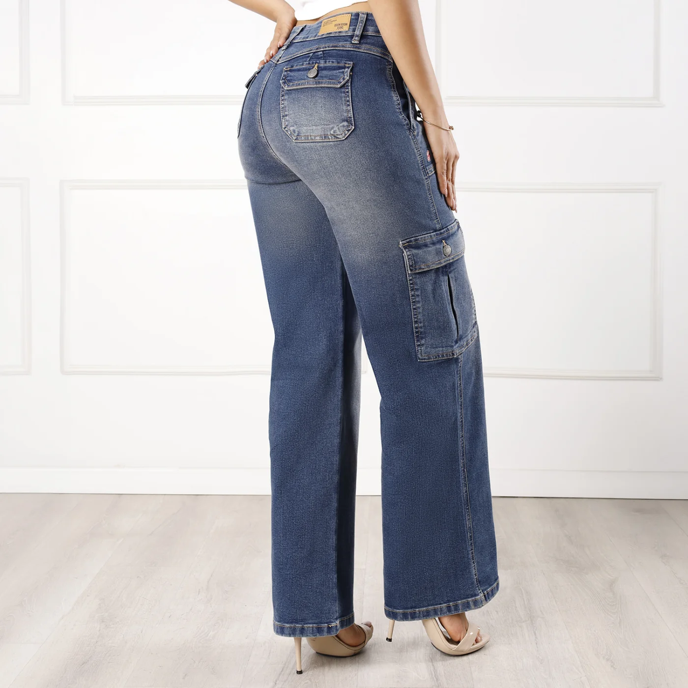 JEANS ALGODÓN WIDE LEG MUJER KANSAS MOXIE - 3