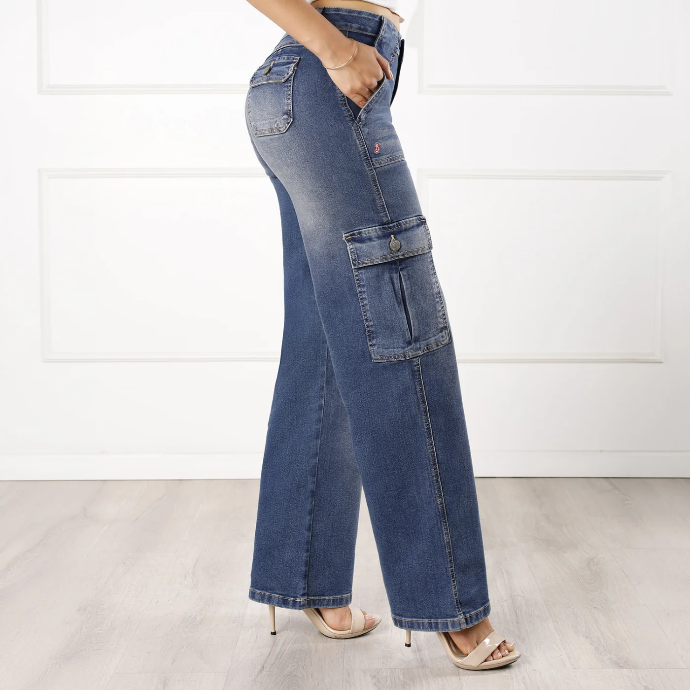 JEANS ALGODÓN WIDE LEG MUJER KANSAS MOXIE - 2