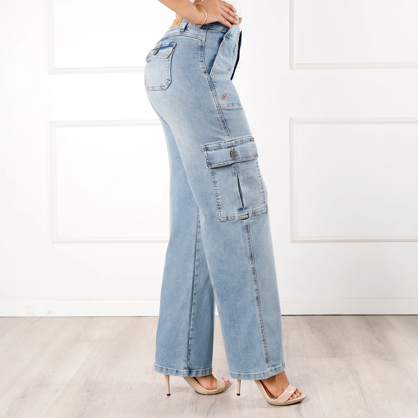 JEANS ALGODÓN WIDE LEG MUJER KANSAS MOXIE - 2
