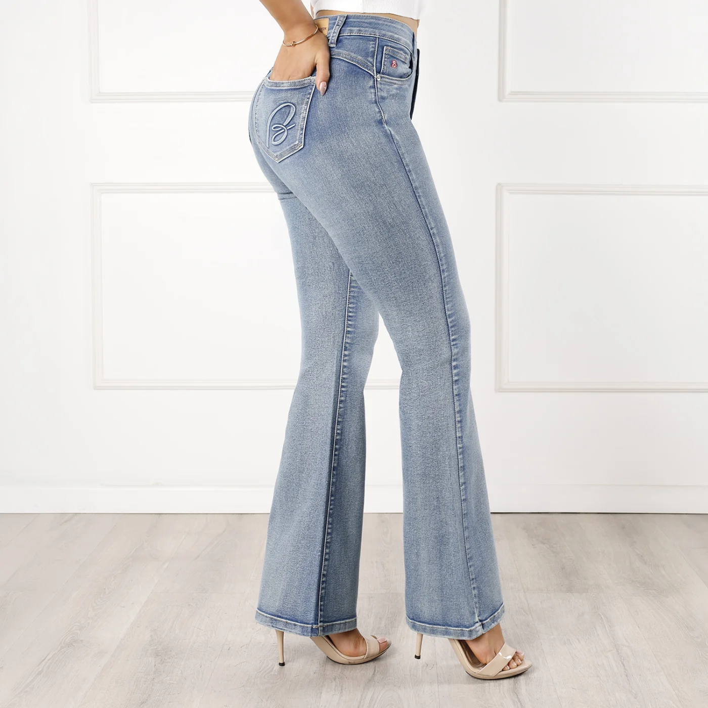 JEANS ALGODÓN FLARE MUJER KANSAS ARYA - 2