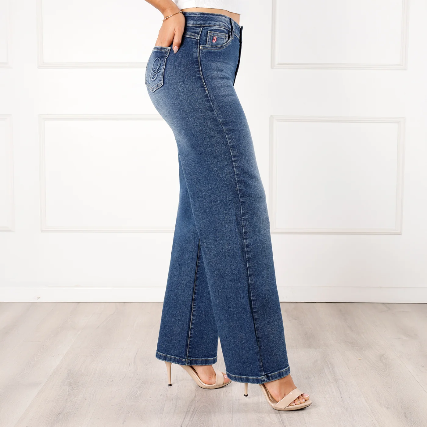 JEANS ALGODÓN WIDE LEG MUJER KANSAS BLAIR - 2