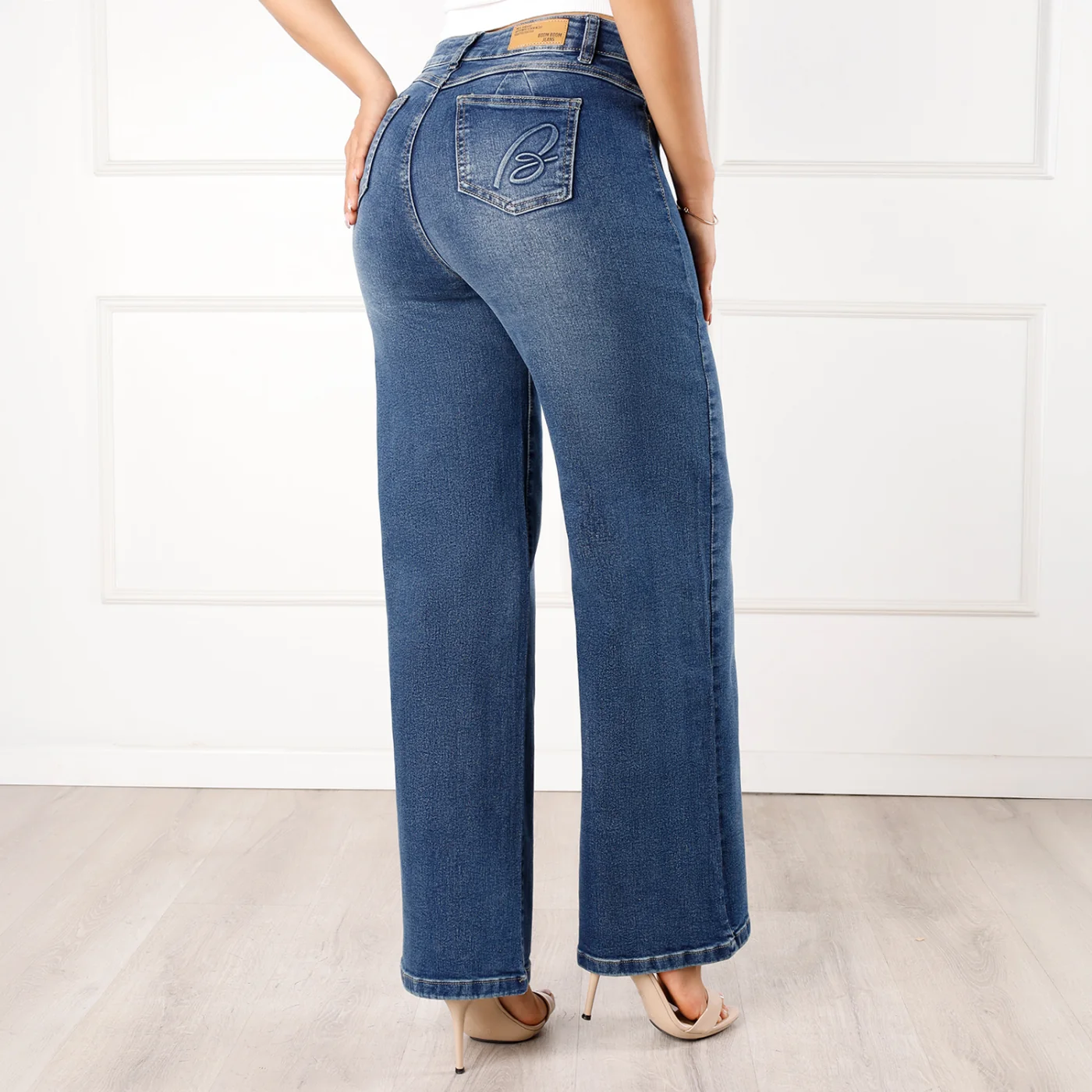 JEANS ALGODÓN WIDE LEG MUJER KANSAS BLAIR - 3