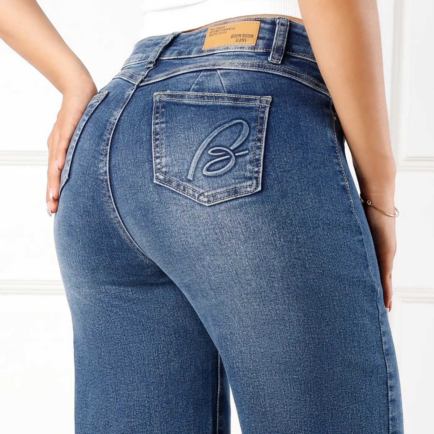 JEANS ALGODÓN WIDE LEG MUJER KANSAS BLAIR - 4