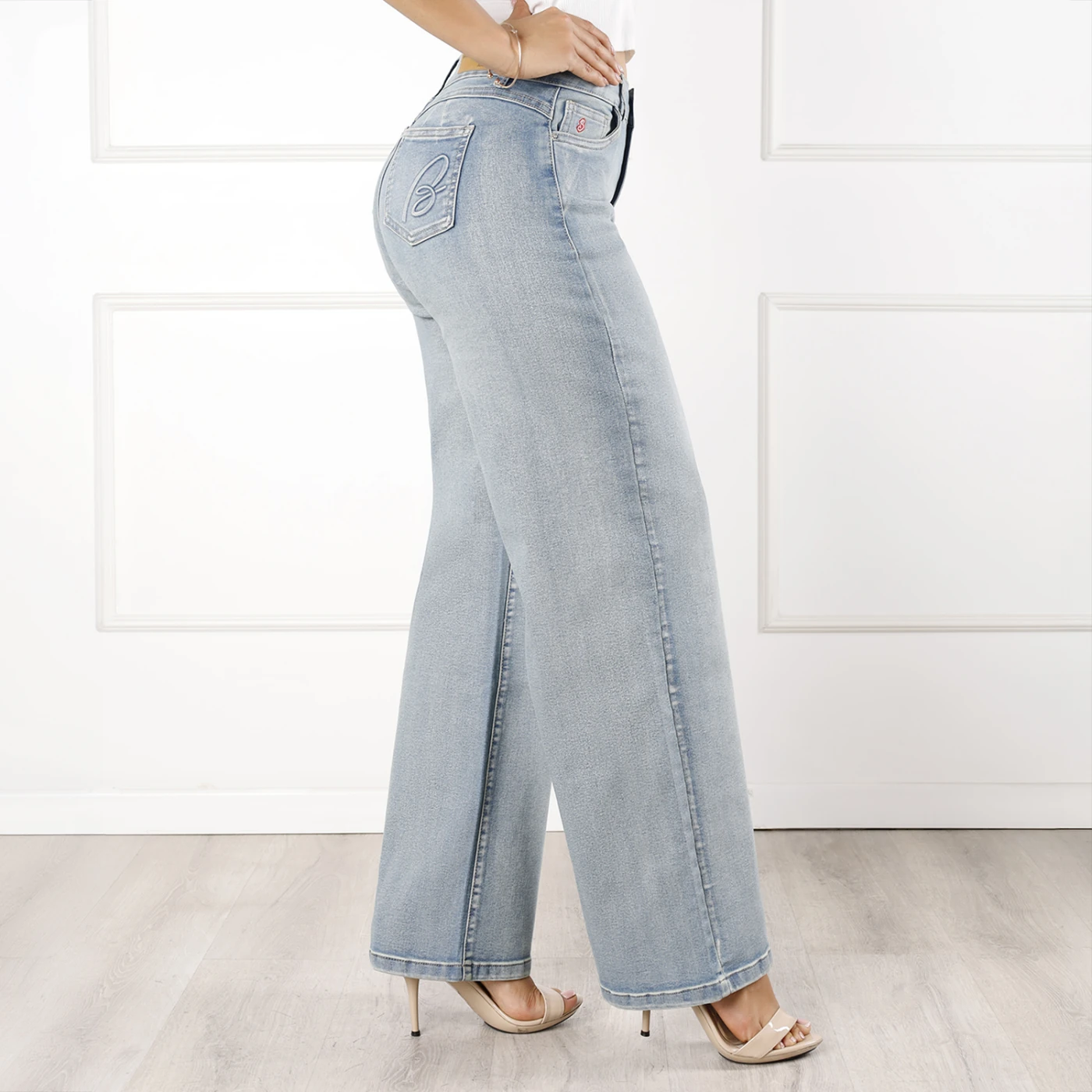 JEANS ALGODÓN WIDE LEG MUJER KANSAS BLAIR - 2
