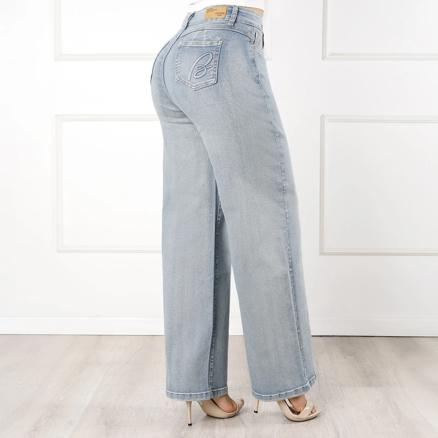 JEANS ALGODÓN WIDE LEG MUJER KANSAS BLAIR - 3