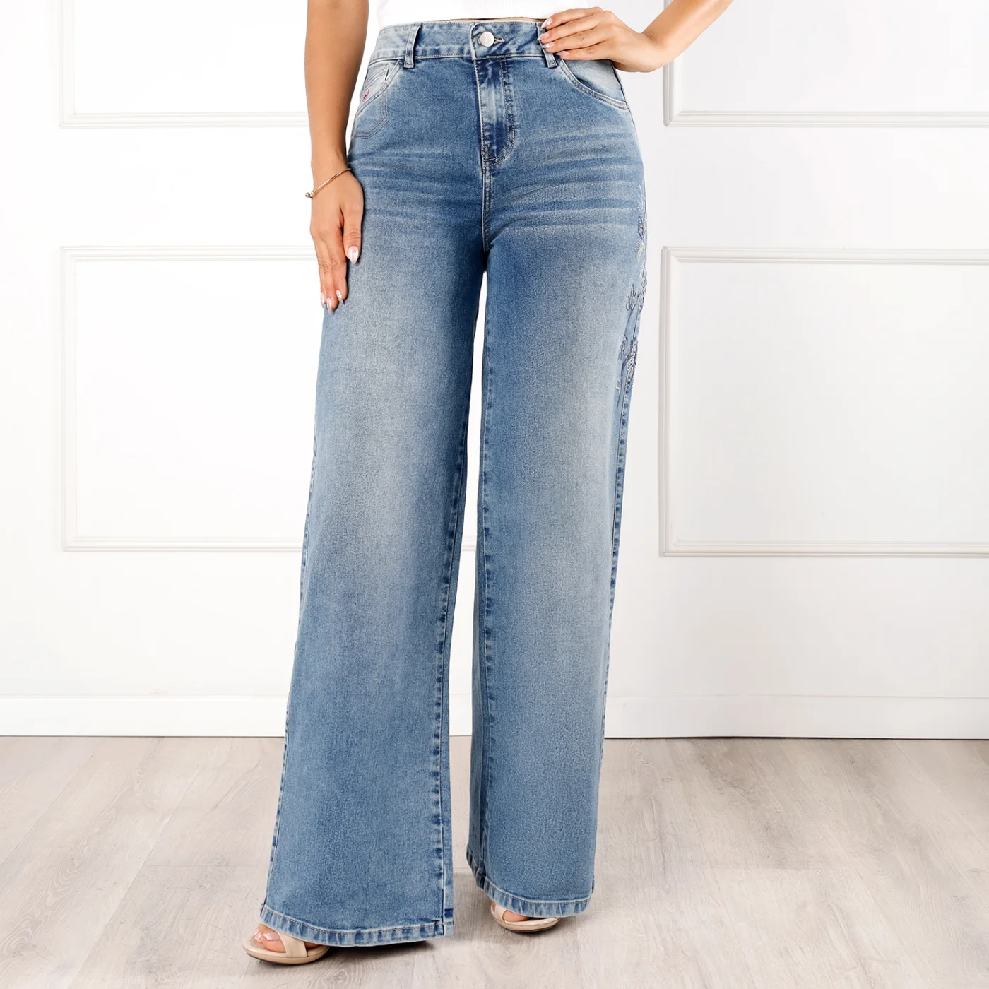 JEANS ALGODÓN PALAZZO MUJER KANSAS ALYZA - 1