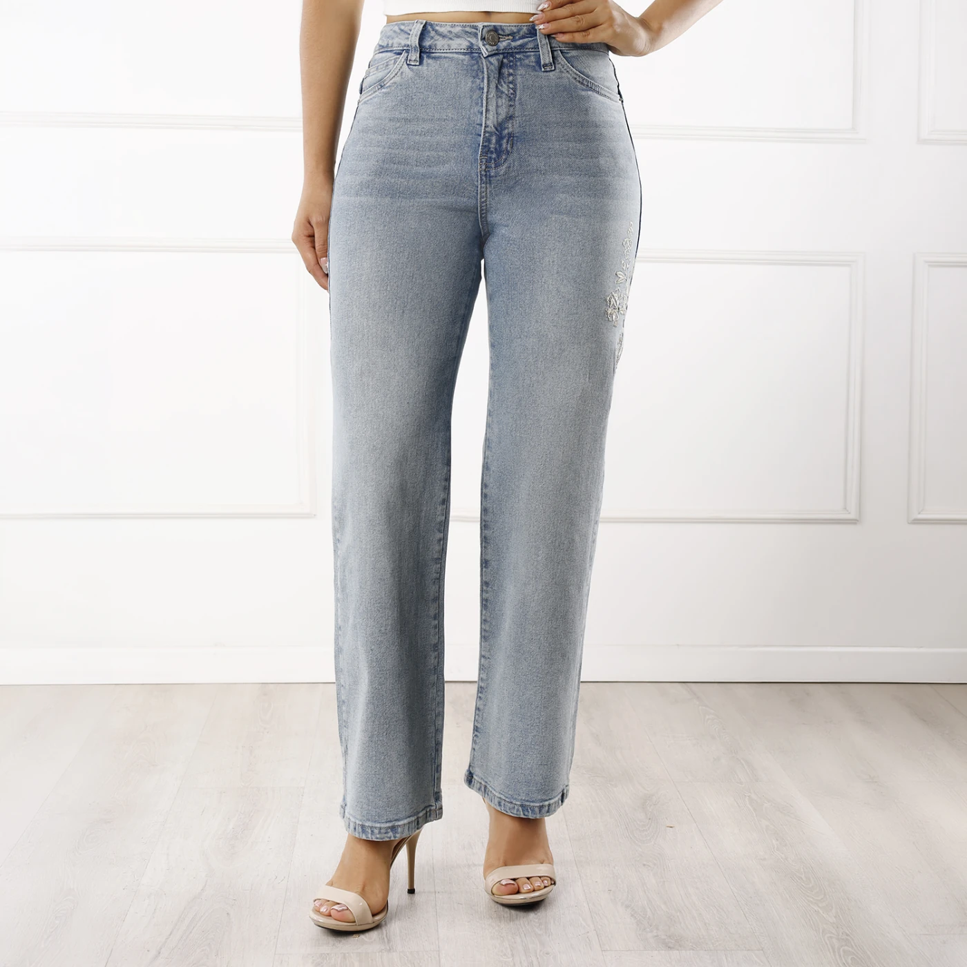 JEANS ALGODÓN RECTO MUJER KANSAS LIANA - 1