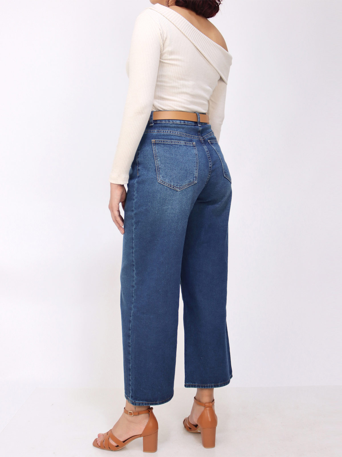 JEANS ALGODÓN WIDELEG CROPPED MUJER KAYRA POBLET PERFECT FIT - 3