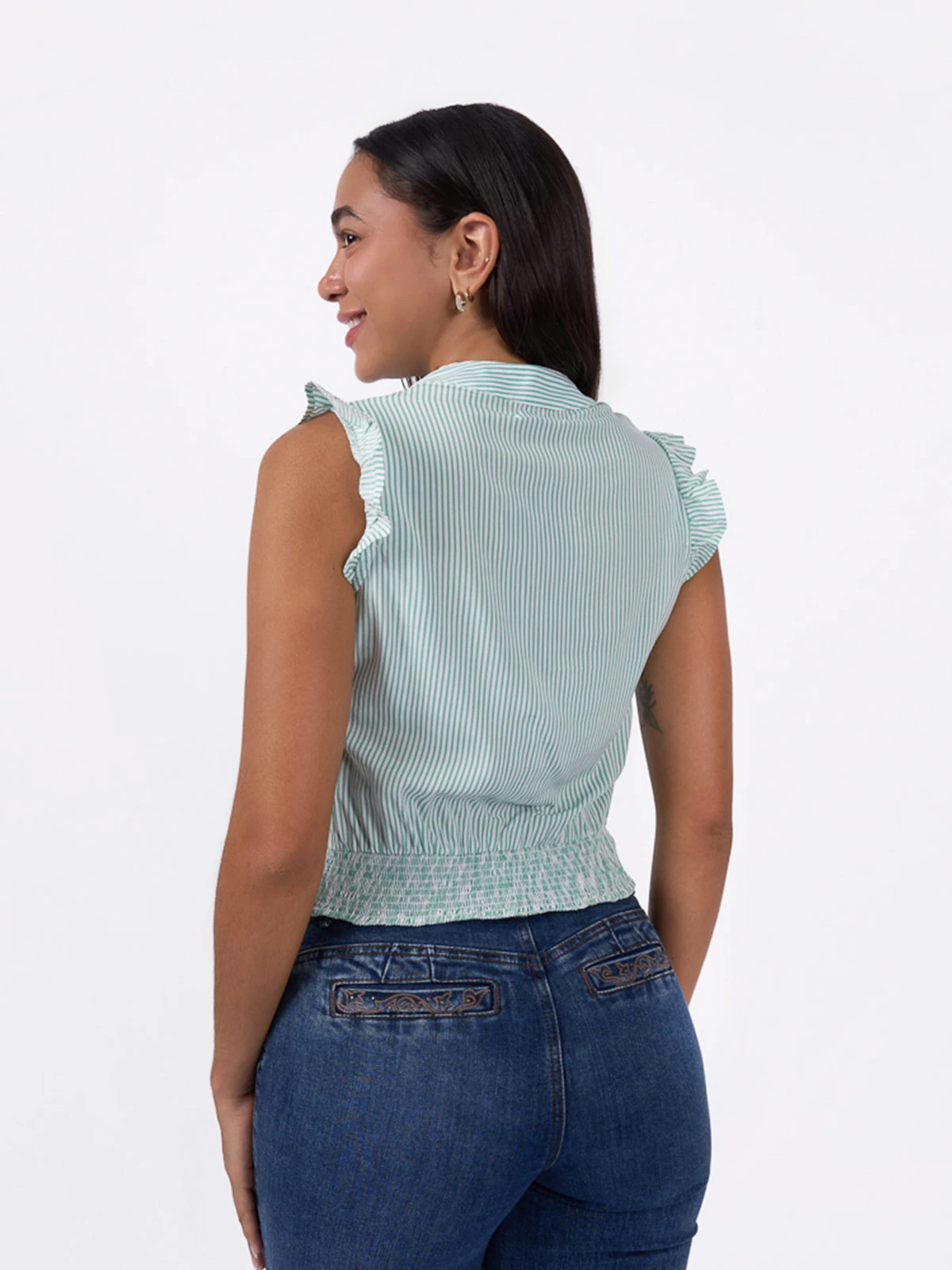 BLUSA MANGA CORTA MUJER MACHINE - 3