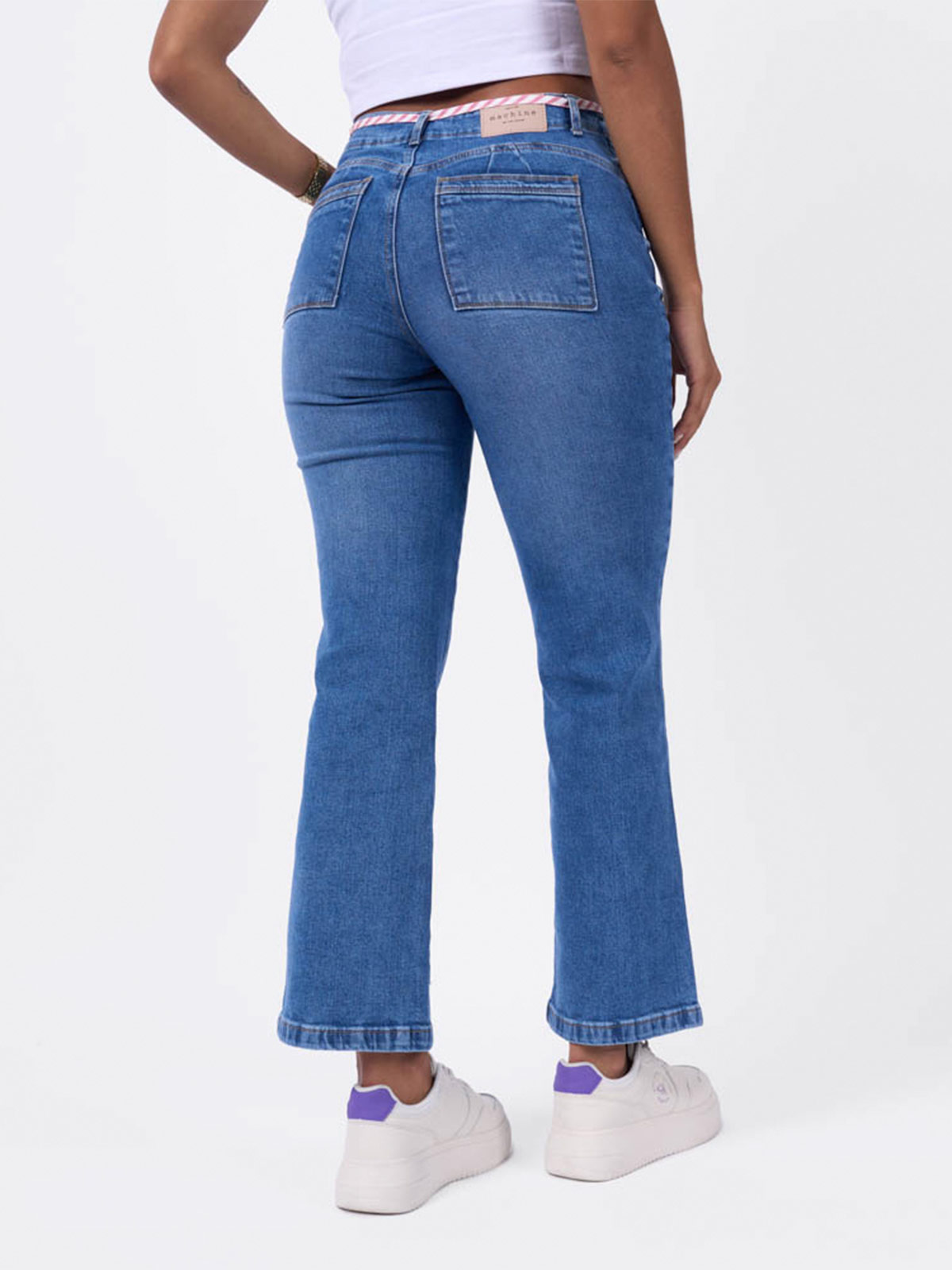 JEANS ALGODÓN RECTO MUJER MACHINE - 3