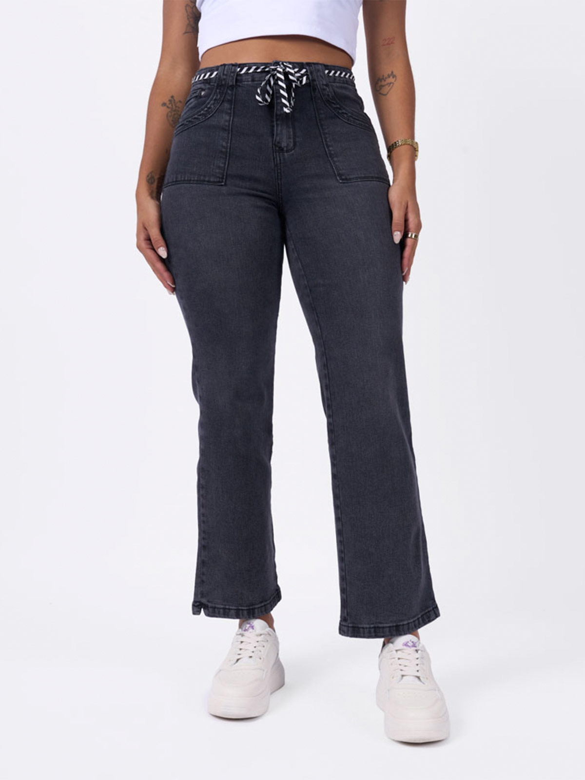 JEANS ALGODÓN RECTO MUJER MACHINE - 2