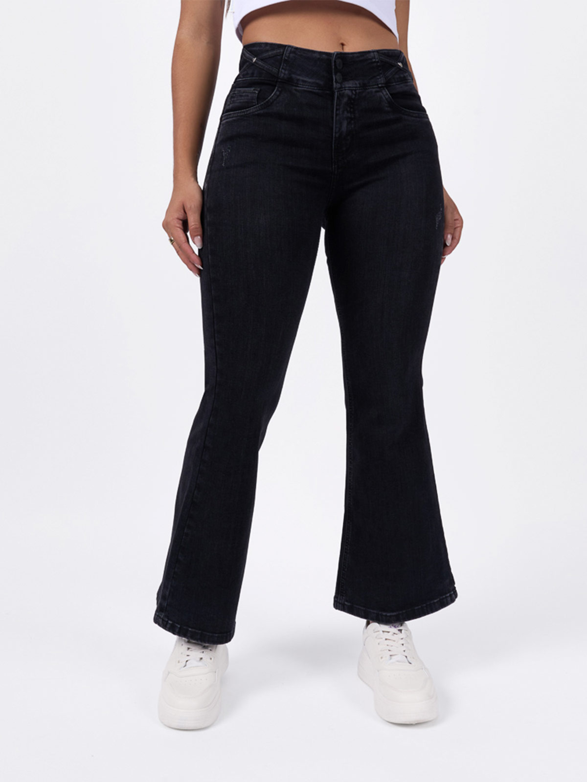 JEANS ALGODÓN FLARE MUJER MACHINE - 2