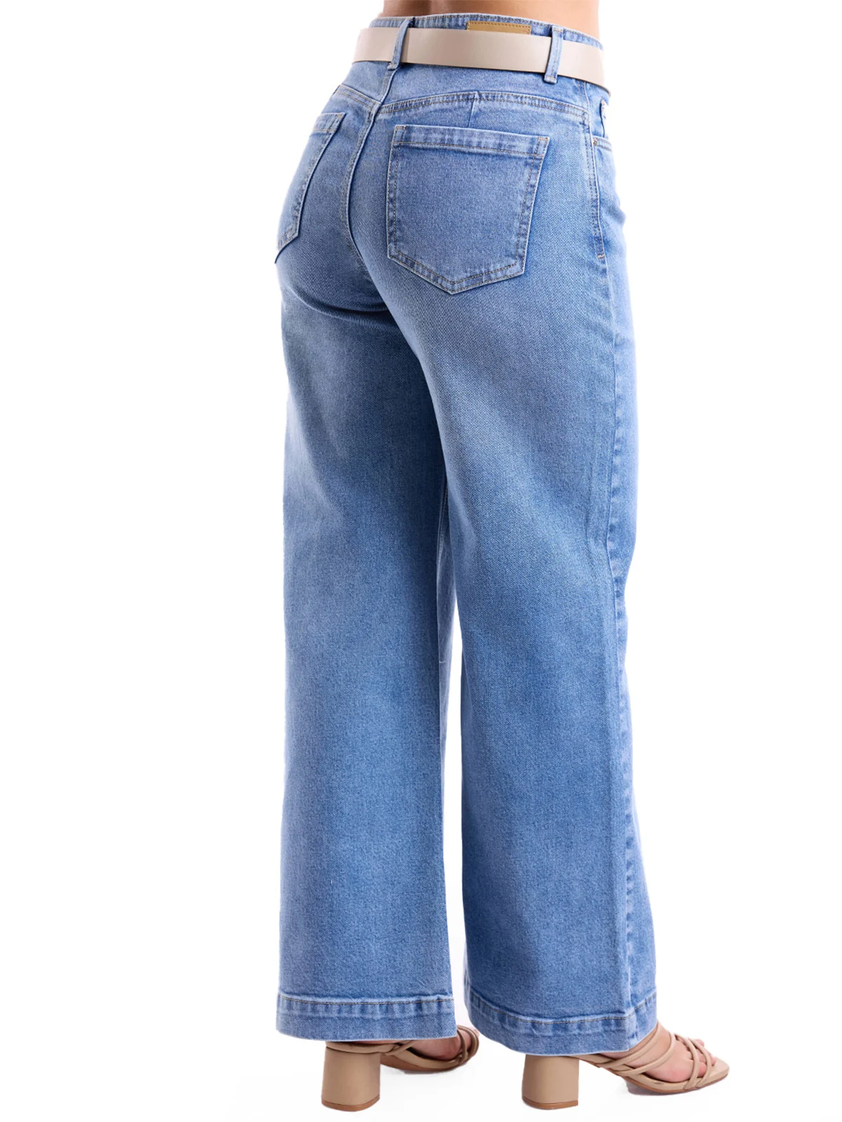 JEANS ALGODÓN WIDE LEG MUJER METAL JEANS - 4