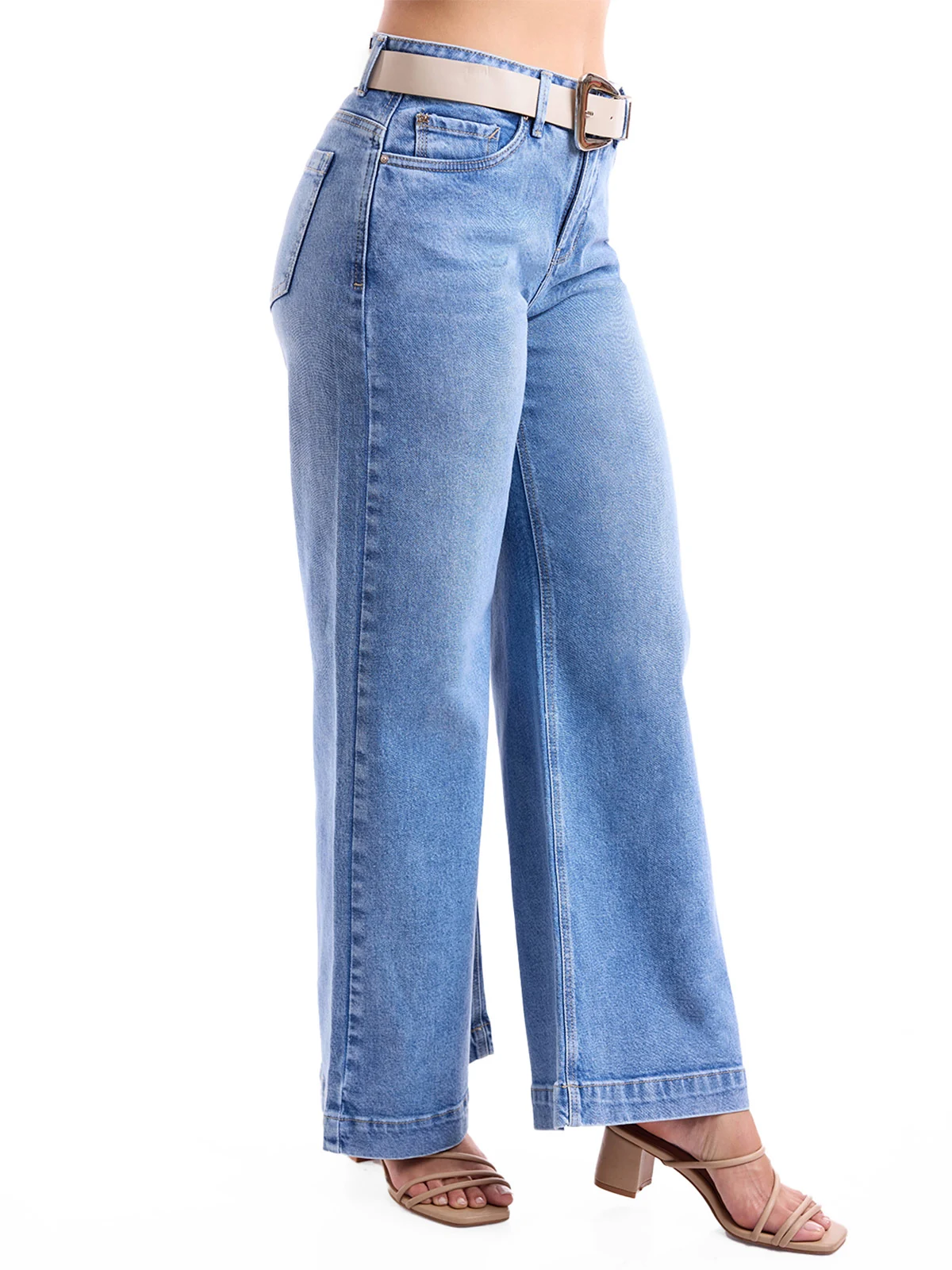 JEANS ALGODÓN WIDE LEG MUJER METAL JEANS - 2