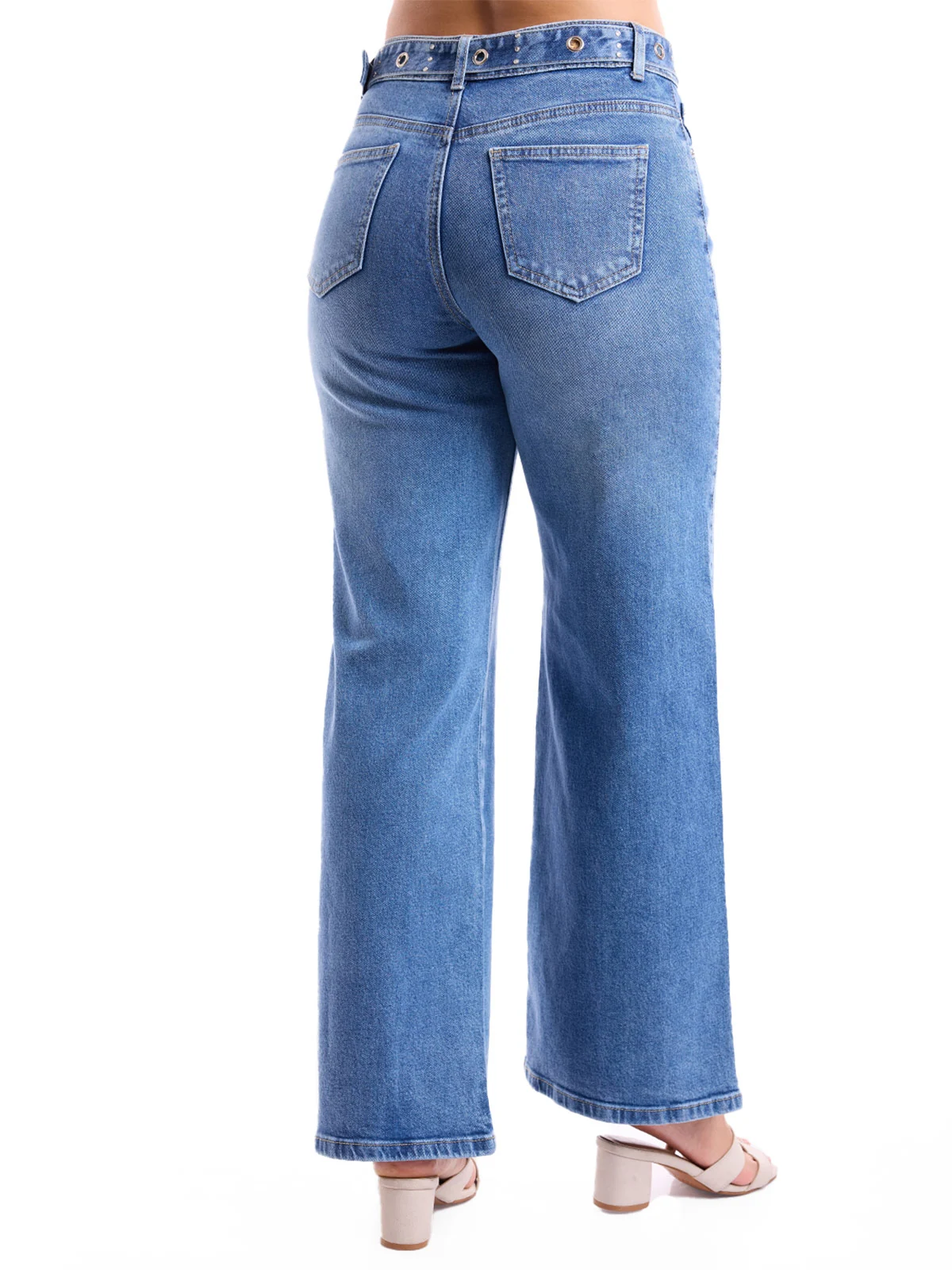 JEANS ALGODÓN WIDE LEG MUJER METAL JEANS - 5