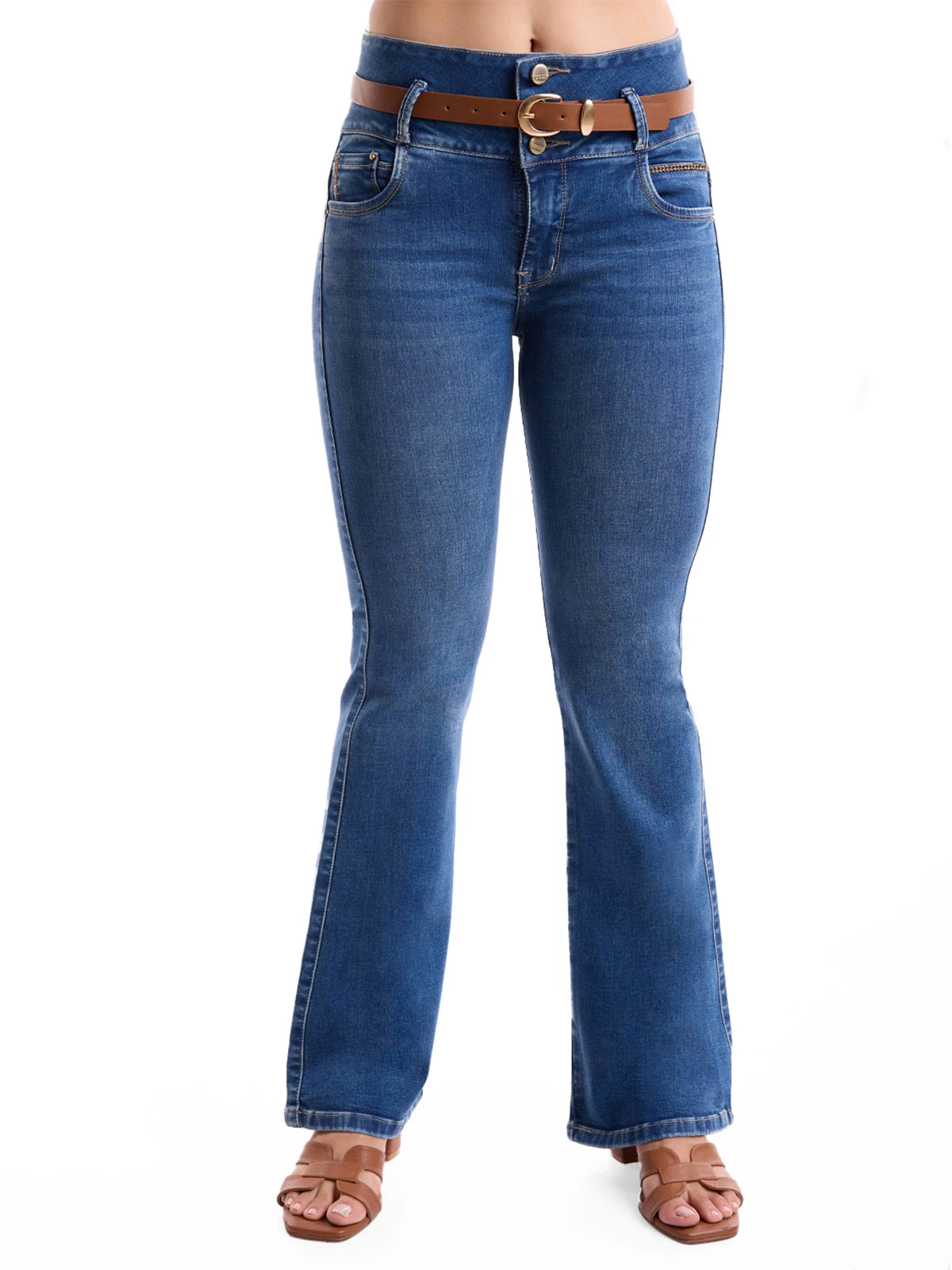 JEANS ALGODÓN FLARE MUJER METAL JEANS - 2