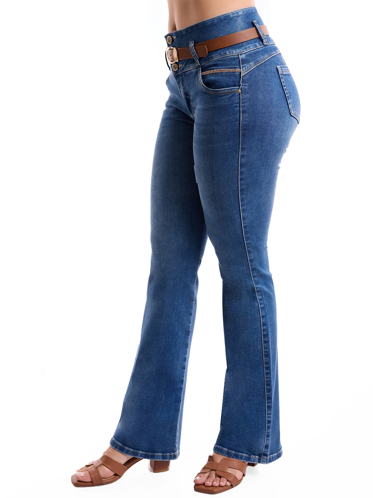 JEANS ALGODÓN FLARE MUJER METAL JEANS - 4