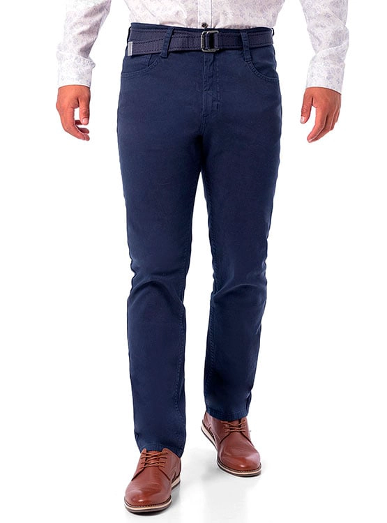 PANTALÓN ALGODÓN RECTO HOMBRE PIONIER RELAXED CONFORT - 1