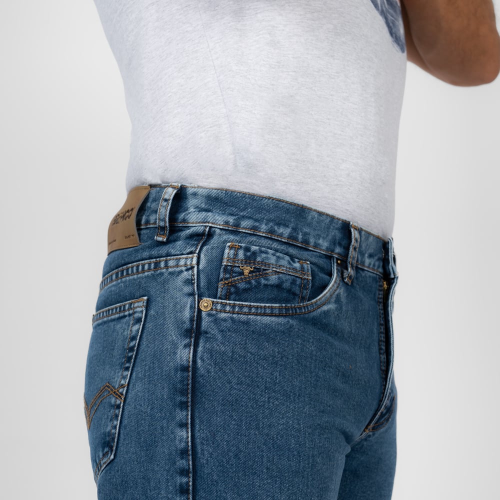 JEAN ALGODÓN REGULAR HOMBRE BRONCO LARGO BSC BARETTA - 4