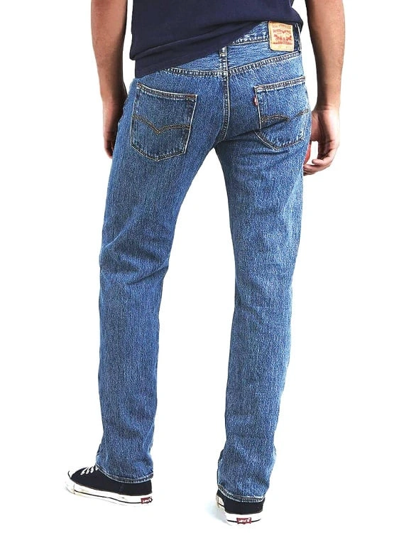 JEAN LARGO ALGODÓN RECTO HOMBRE LEVI'S AZUL 501 ORIGINAL - 3
