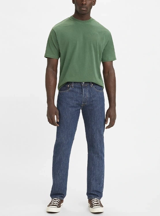 JEAN ALGODÓN RECTO HOMBRE LEVI'S AZUL OSCURO 501 LEVI'S ORIGINAL - 4