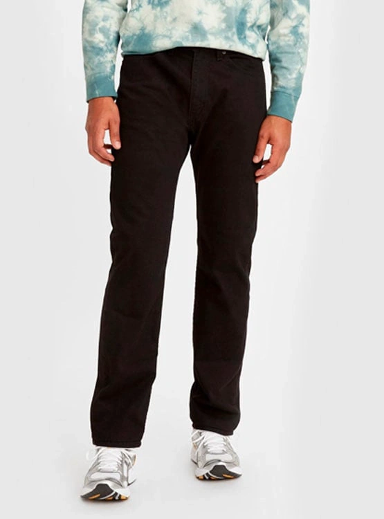 JEAN SLIM HOMBRE LEVI'S NEGRO 505 REGULAR - 1