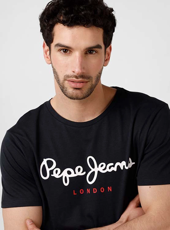 POLO MANGA CORTA ALGODÓN HOMBRE PEPE JEANS AZUL MARINO EGGO C - 3