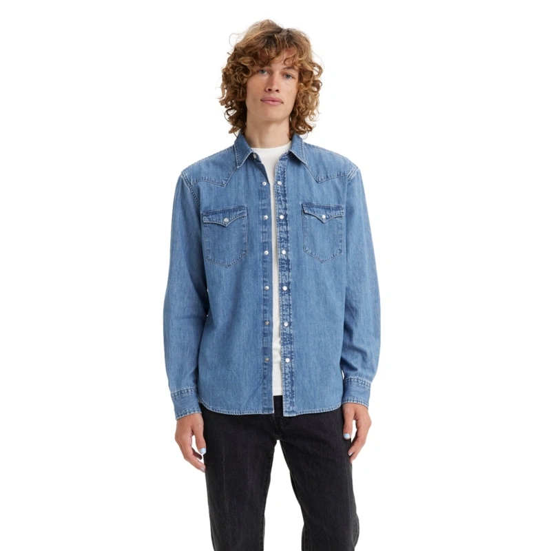 CAMISA MANGA LARGA ALGODÓN HOMBRE LEVI'S AZUL CLASSIC WESTERN STANDARD - 1