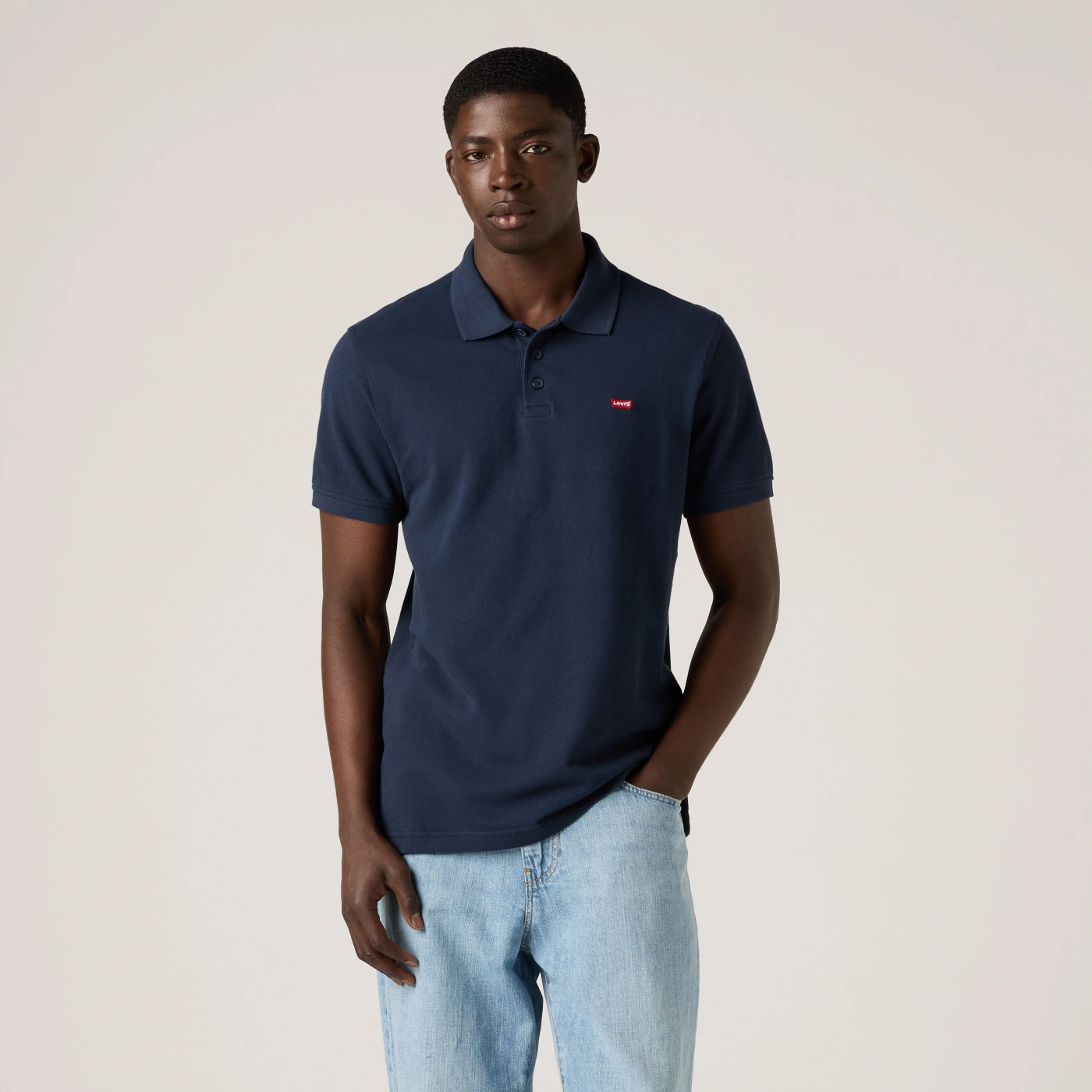 POLO MANGA CORTA ALGODÓN HOMBRE LEVI'S AZUL - 1