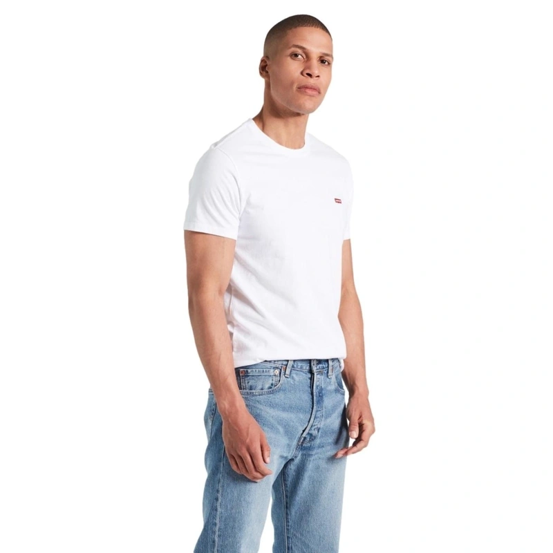 POLO MANGA CORTA ALGODÓN HOMBRE LEVI'S BLANCO SS ORIGINAL HM TEE - 1