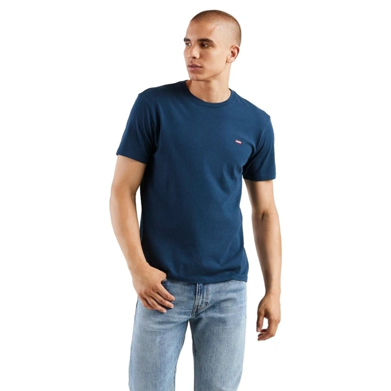 POLO MANGA CORTA ALGODÓN HOMBRE LEVI'S AZUL SS ORIGINAL HM TEE - 1