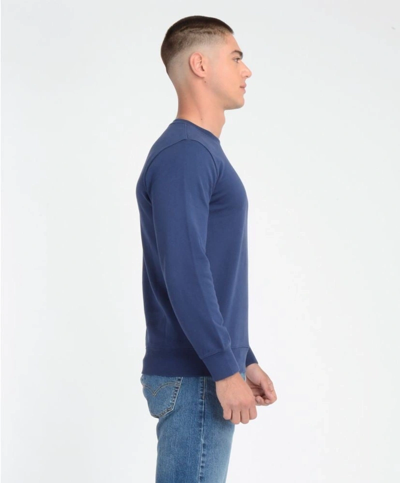 POLERA MANGA LARGA ALGODÓN HOMBRE LEVI'S AZUL NEW ORIGINAL CREW - 2