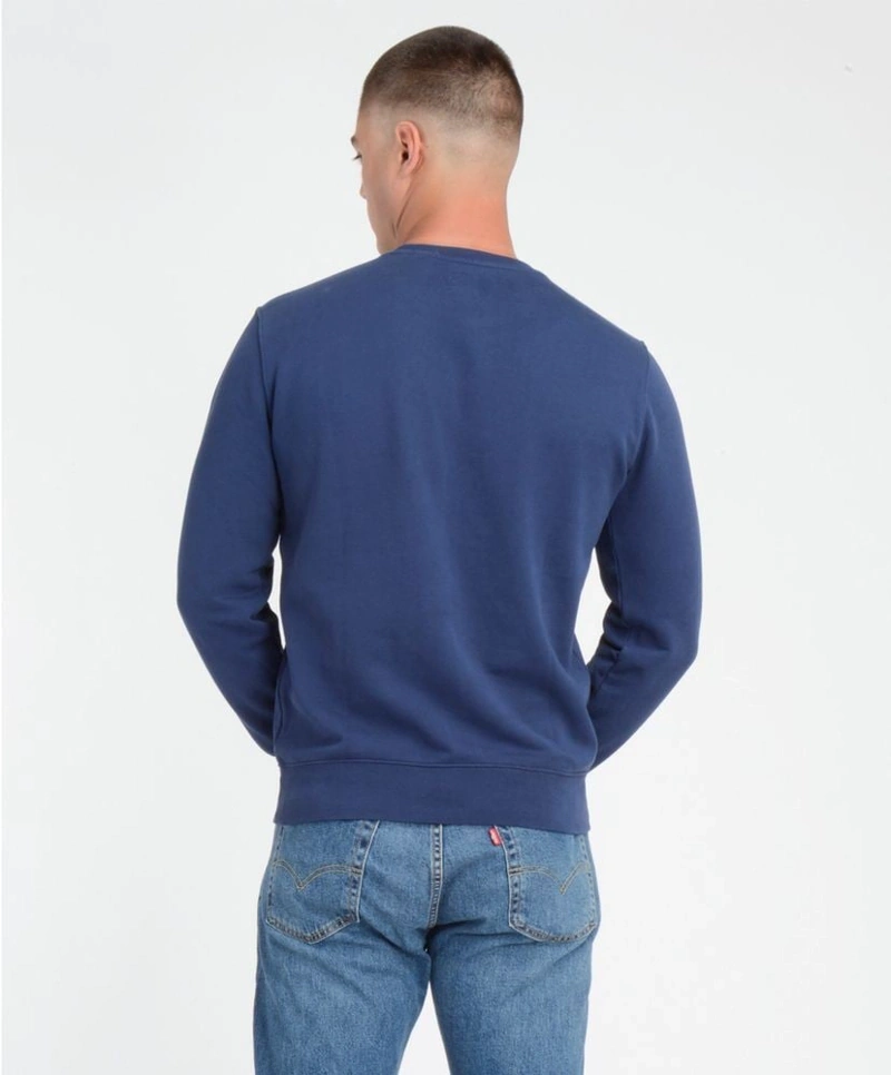 POLERA MANGA LARGA ALGODÓN HOMBRE LEVI'S AZUL NEW ORIGINAL CREW - 3
