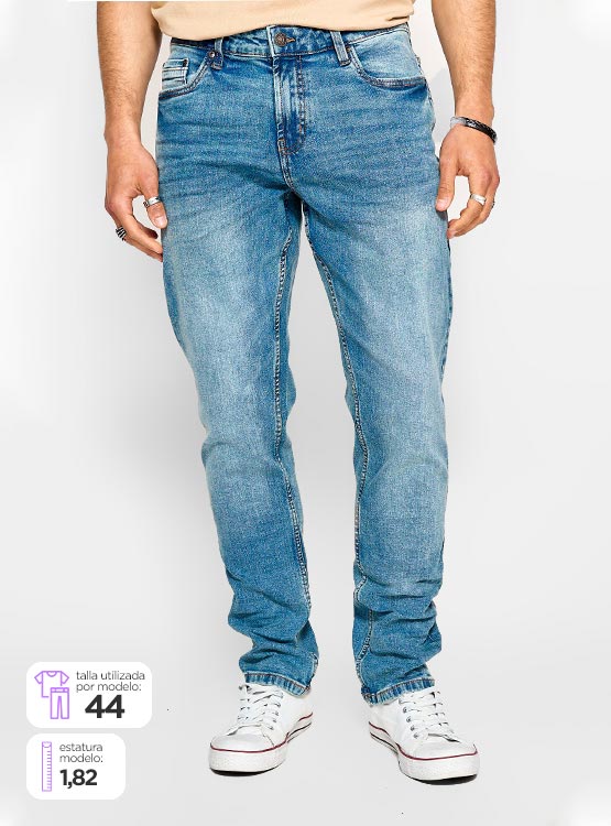 JEANS SLIM HOMBRE INDEX DEVIL - 1