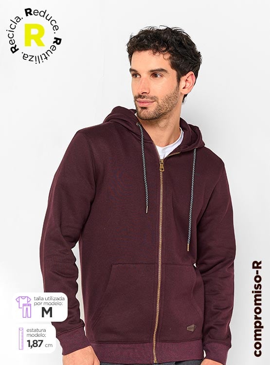 CASACA HOMBRE CLOUDBREAK BURDEO FULL ZIPPER BOOM - 1
