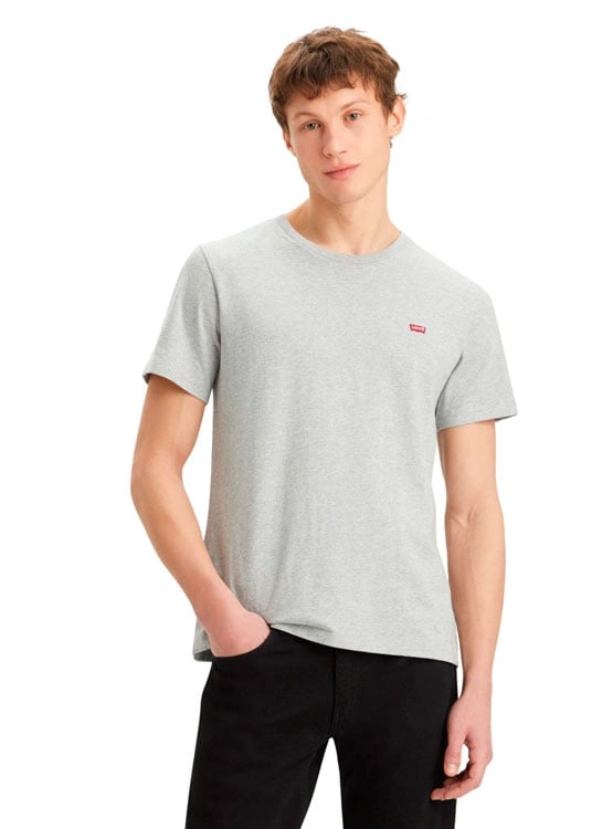 POLO MANGA CORTA ALGODÓN HOMBRE LEVI'S GRIS SS ORIGINAL HM TEE - 1