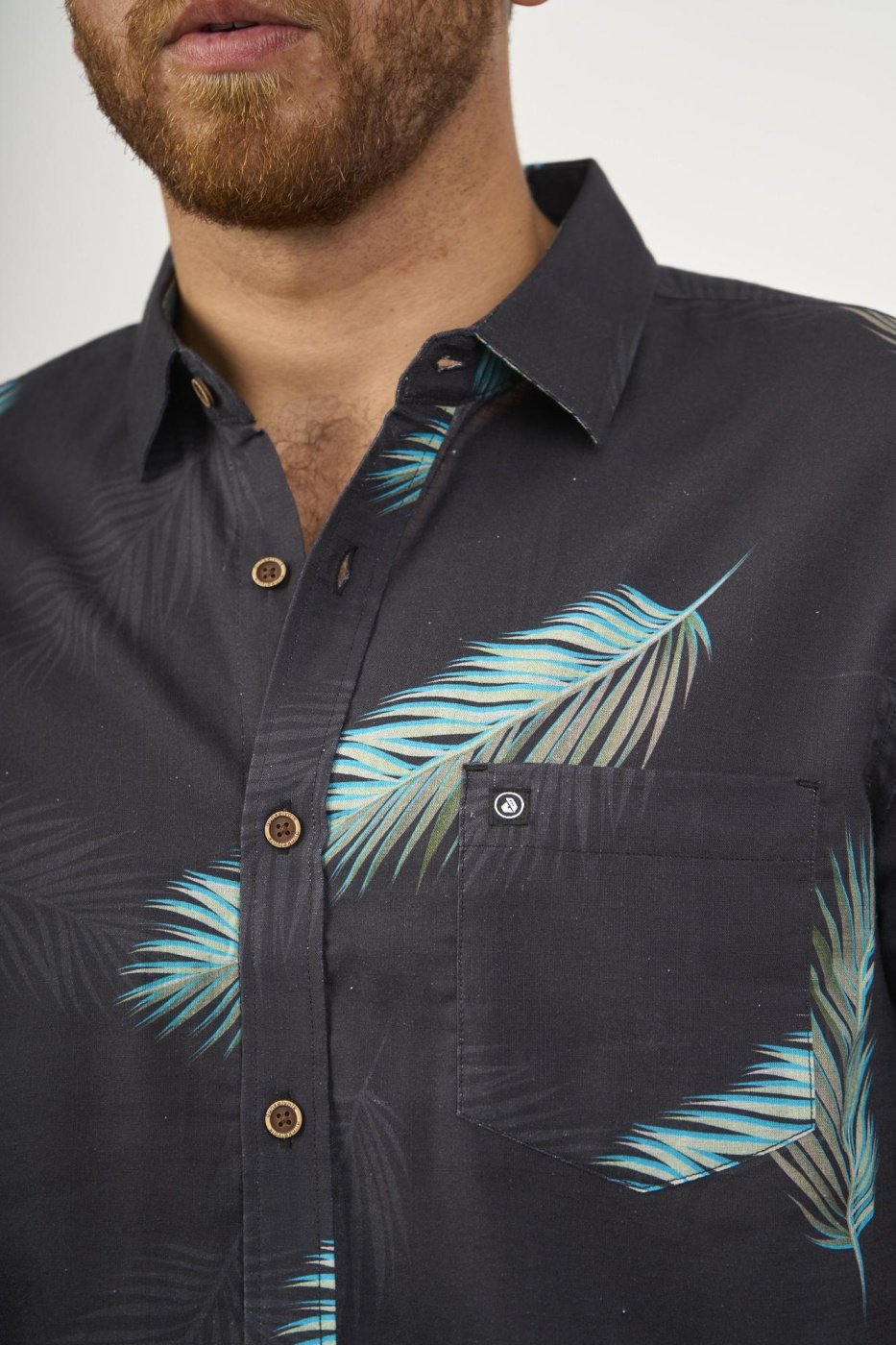 CAMISA MANGA CORTA ALGODÓN HOMBRE DUNKELVOLK TROPICAL - 2