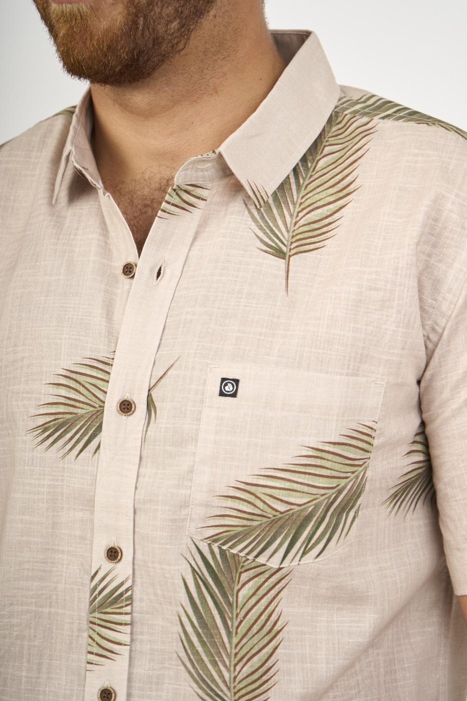 CAMISA MANGA CORTA ALGODÓN HOMBRE DUNKELVOLK TROPICAL - 2