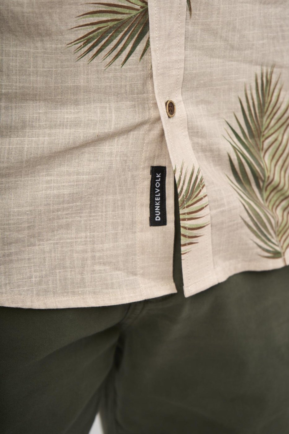 CAMISA MANGA CORTA ALGODÓN HOMBRE DUNKELVOLK TROPICAL - 3