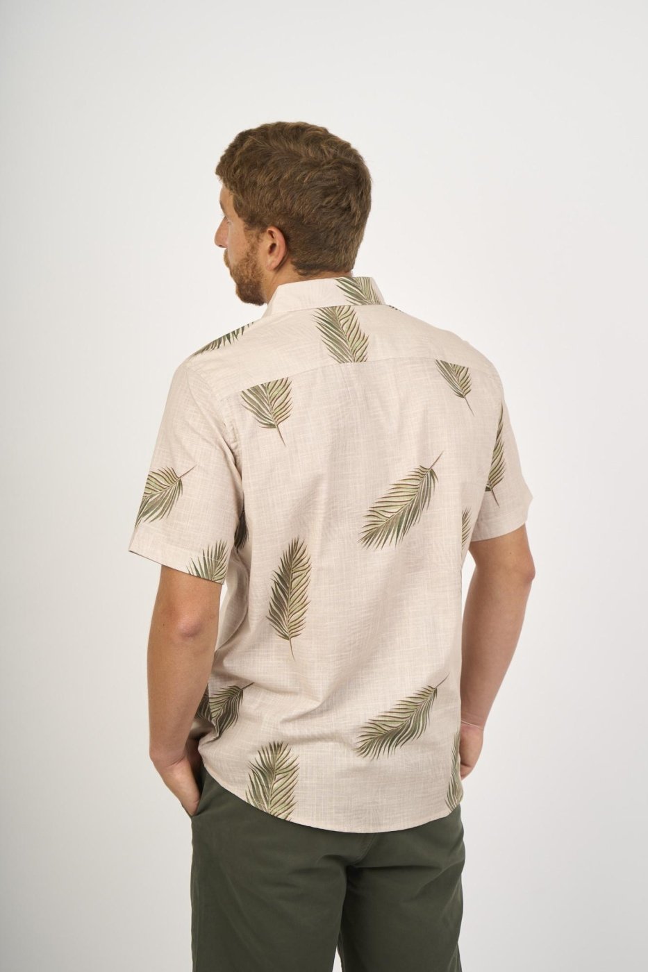 CAMISA MANGA CORTA ALGODÓN HOMBRE DUNKELVOLK TROPICAL - 4