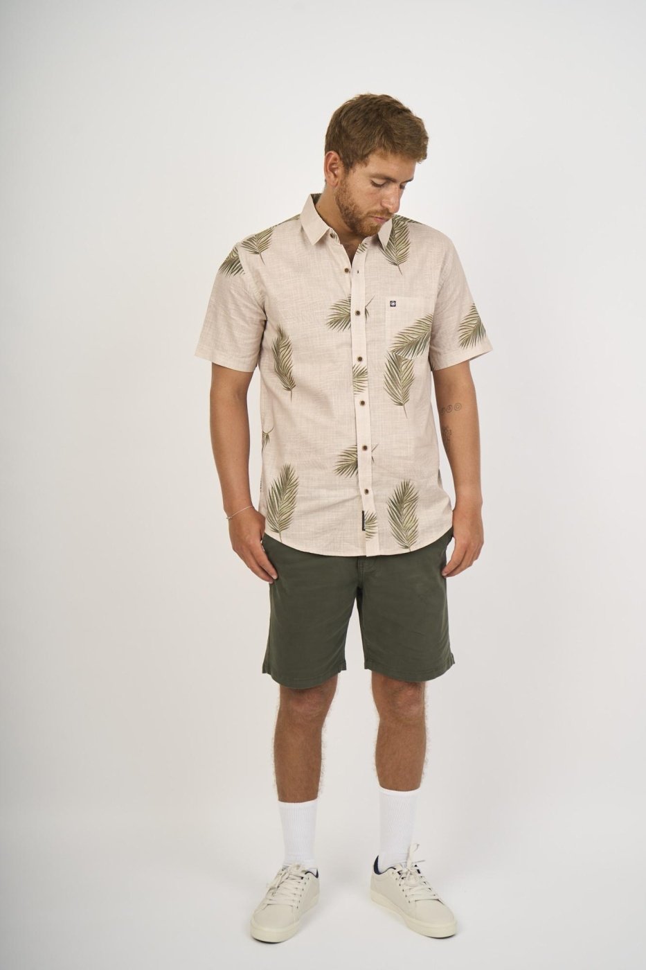 CAMISA MANGA CORTA ALGODÓN HOMBRE DUNKELVOLK TROPICAL - 5